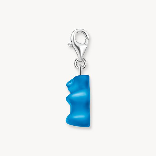 Thomas Sabo HARIBO Sterling Silver Charm Pendant Goldbears In Blue 2181-017-1