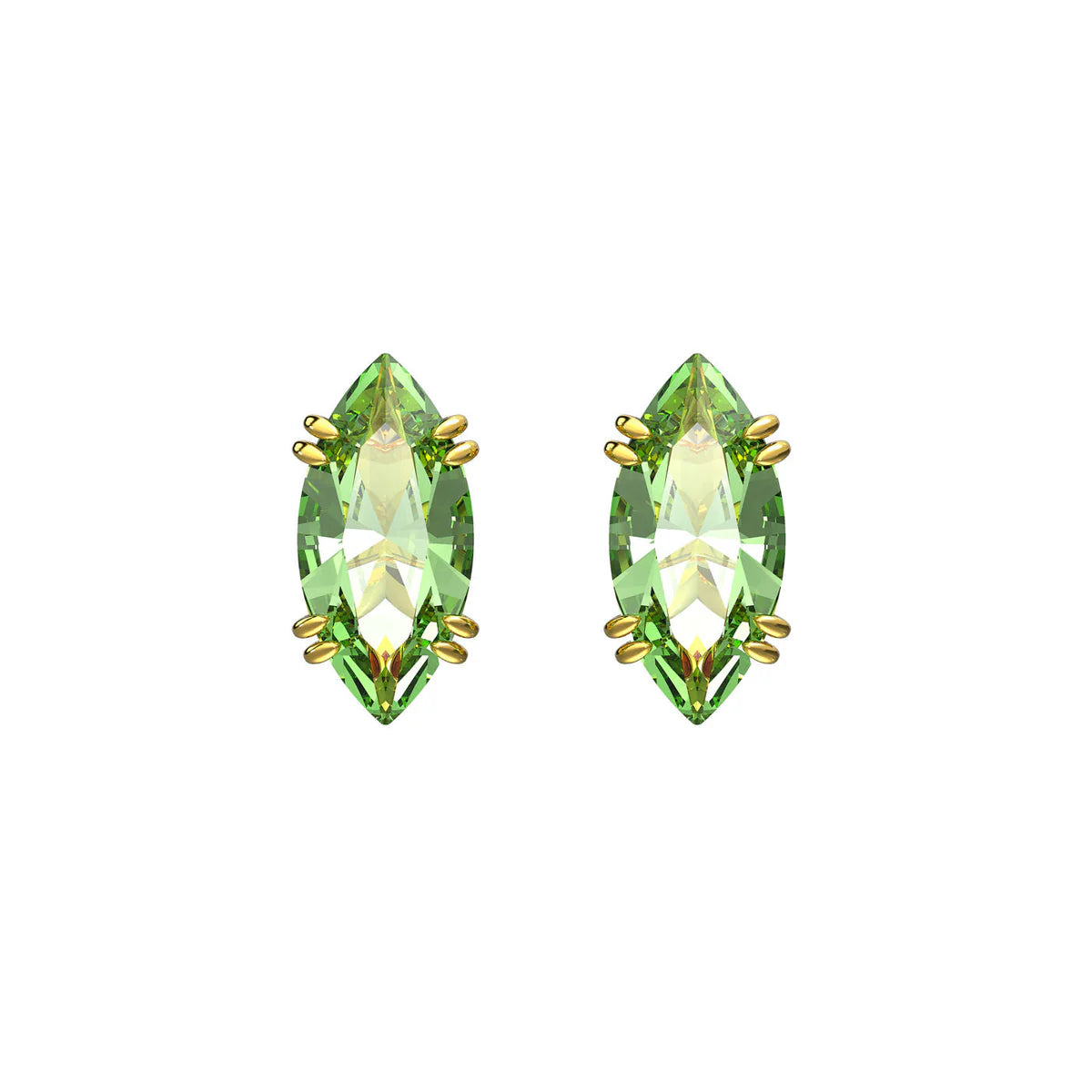 Swarovski Gema Green Kite Cut Stud Earrings 5614453