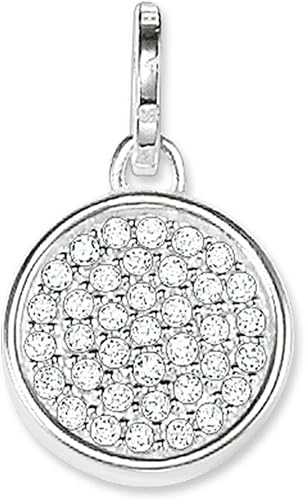 Thomas Sabo Sterling Silver Zirconia Pave Set Circle Pendant PE708-051-14