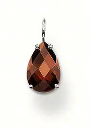 Thomas Sabo Glam And Soul Sterling Silver Brown Cubic Zirconia Tear Drop Pendant PE523-051-2