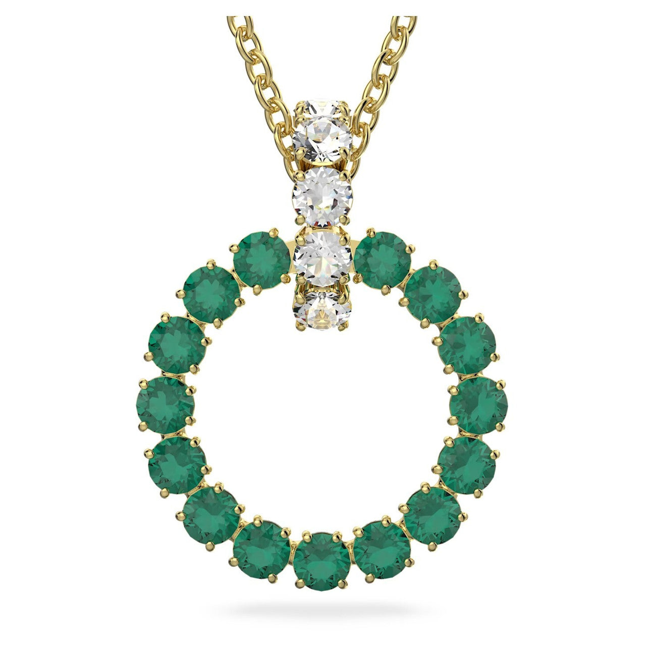 Swarovski Exalta Pendant, Green, Gold-Tone Plated 5643753