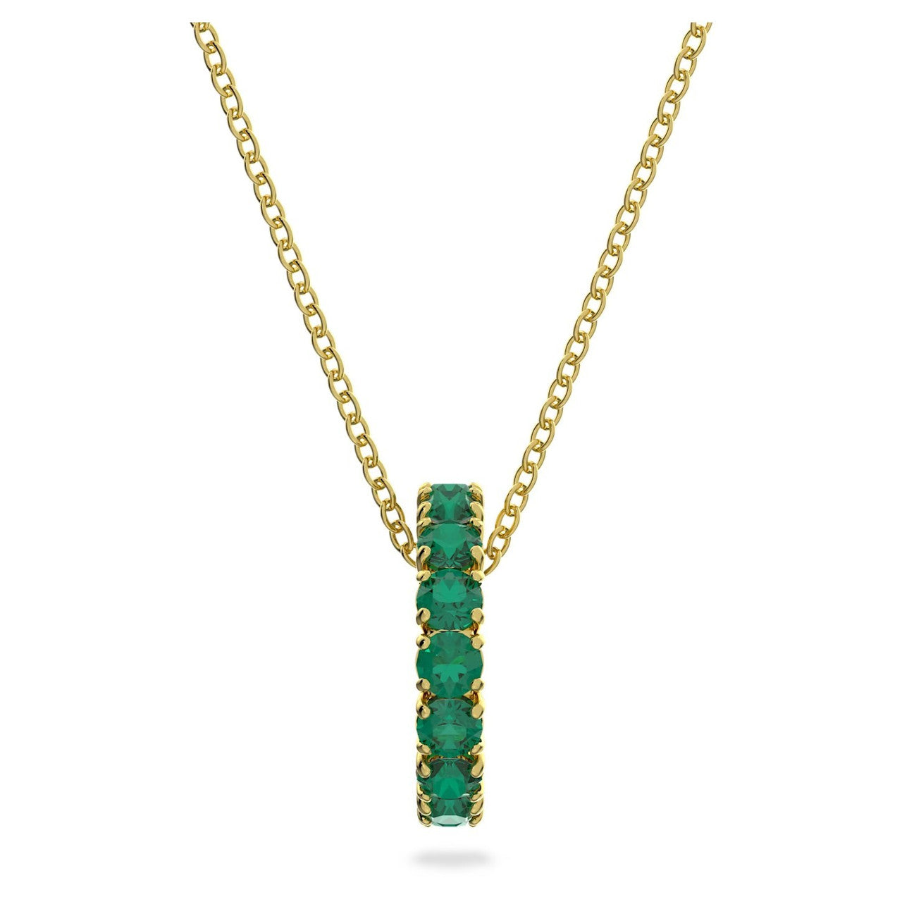 Swarovski Exalta pendant Green, Gold-tone plated 5644038