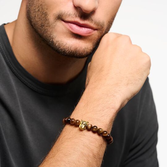 Thomas Sabo Bracelet Tiger Eye Gold-Plated A1939-324-2