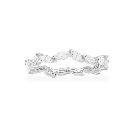 APM Eternelle Festival Dainty Ring - White Silver A20557OX