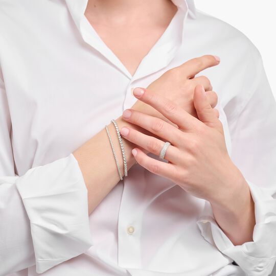 Thomas Sabo SILVER TENNIS BRACELET WITH WHITE ZIRCONIA A2167-051-14