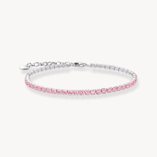Thomas Sabo SILVER TENNIS BRACELET WITH PINK ZIRCONIA A2167-051-9