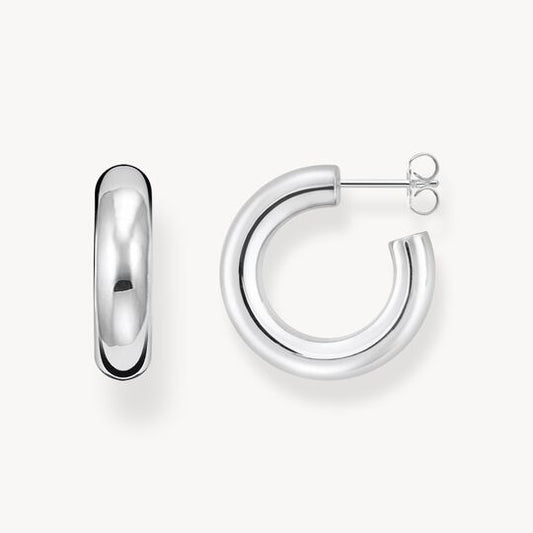 Thomas Sabo Sterling Silver Small Chunky Hoop Earrings CR635-001-21