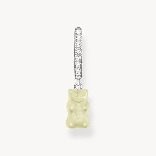Thomas Sabo HARIBO Sterling Silver Single Hoop Earring with White Goldbears & Zirconia CR726-052-14