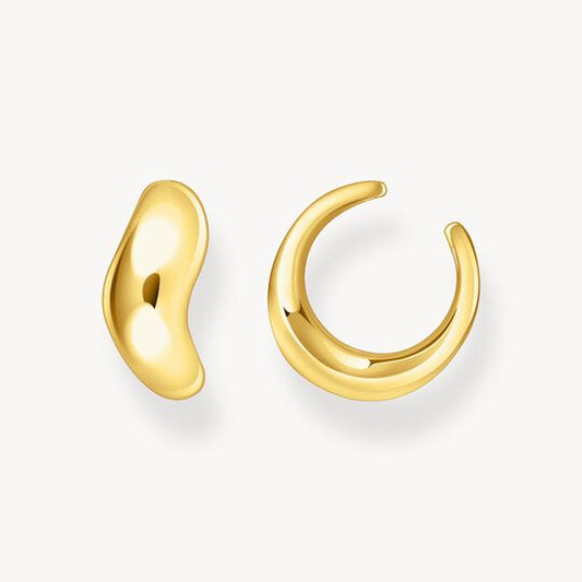 Thomas Sabo Sterling Silver Gold-Plated Single Ear Cuff Organic-Shaped EC0030-413-39