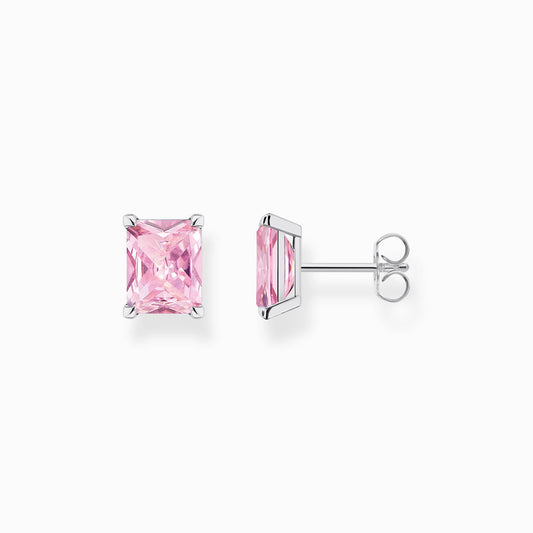 Thomas Sabo Ear Studs With Pink Stone Silver H2201-051-9