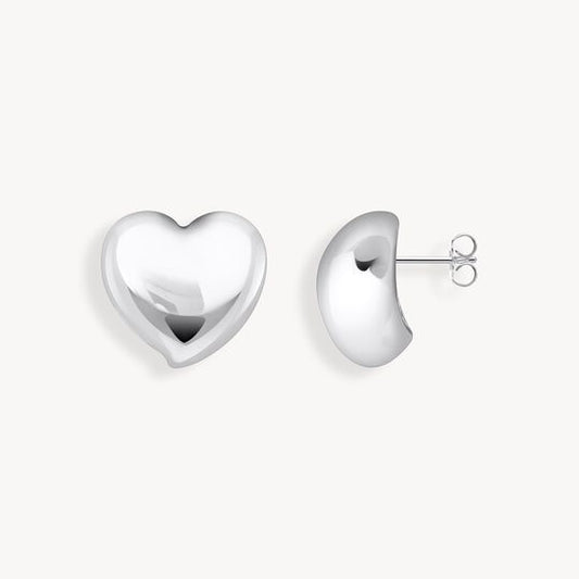 Thomas Sabo Sterling Silver Earrings in Heart-Shape H2302-001-21