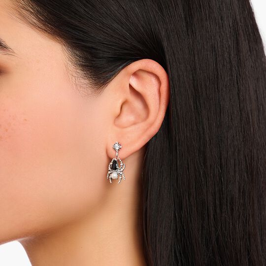 Thomas Sabo Sterling Silver Earrings Spider Romance H2313-167-7