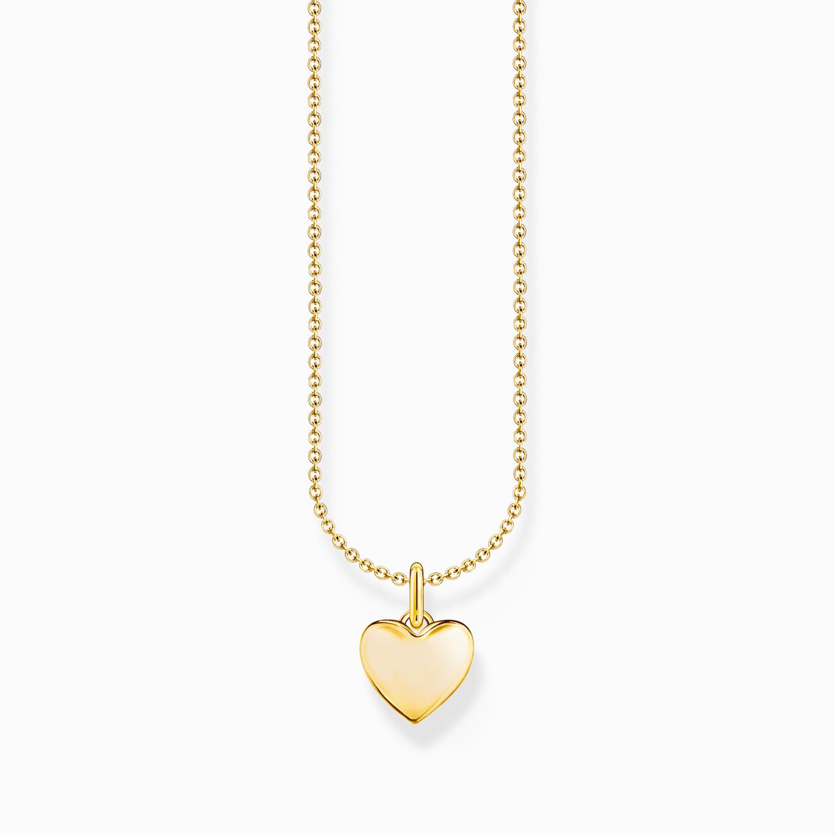 Thomas Sabo Silver Gold-plated necklace with heart pendant KE2234-413-39-L45V