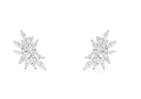 APM Festival Stud Earrings Silver AE12990OX