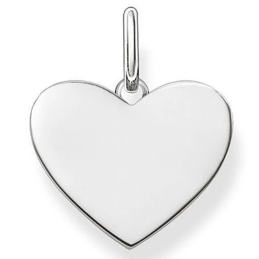 Thomas Sabo Silver Heart Small Disc Pendant LBPE0002-001-12
