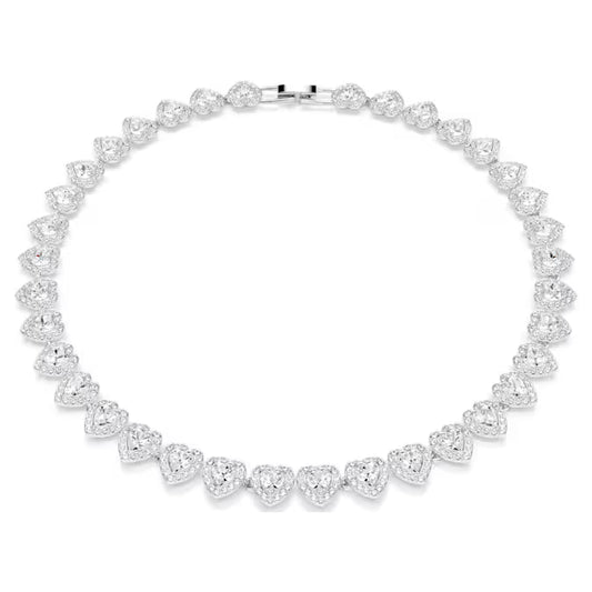 Swarovski Ariana Grande x Swarovski necklace Mixed cuts, Heart, White, Rhodium plated 5720857
