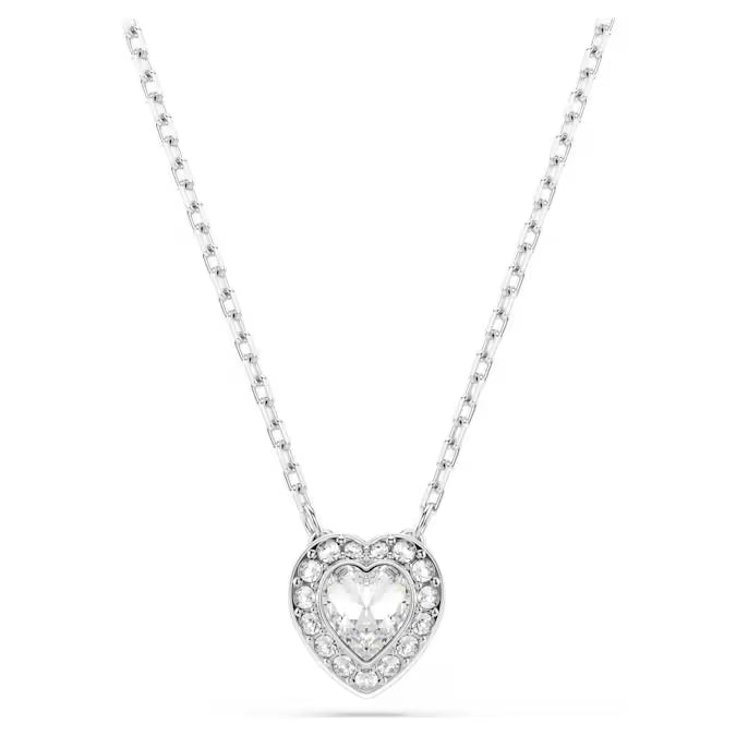 Swarovski Ariana Grande x Swarovski pendant Mixed cuts, Heart, White, Rhodium plated 5720852