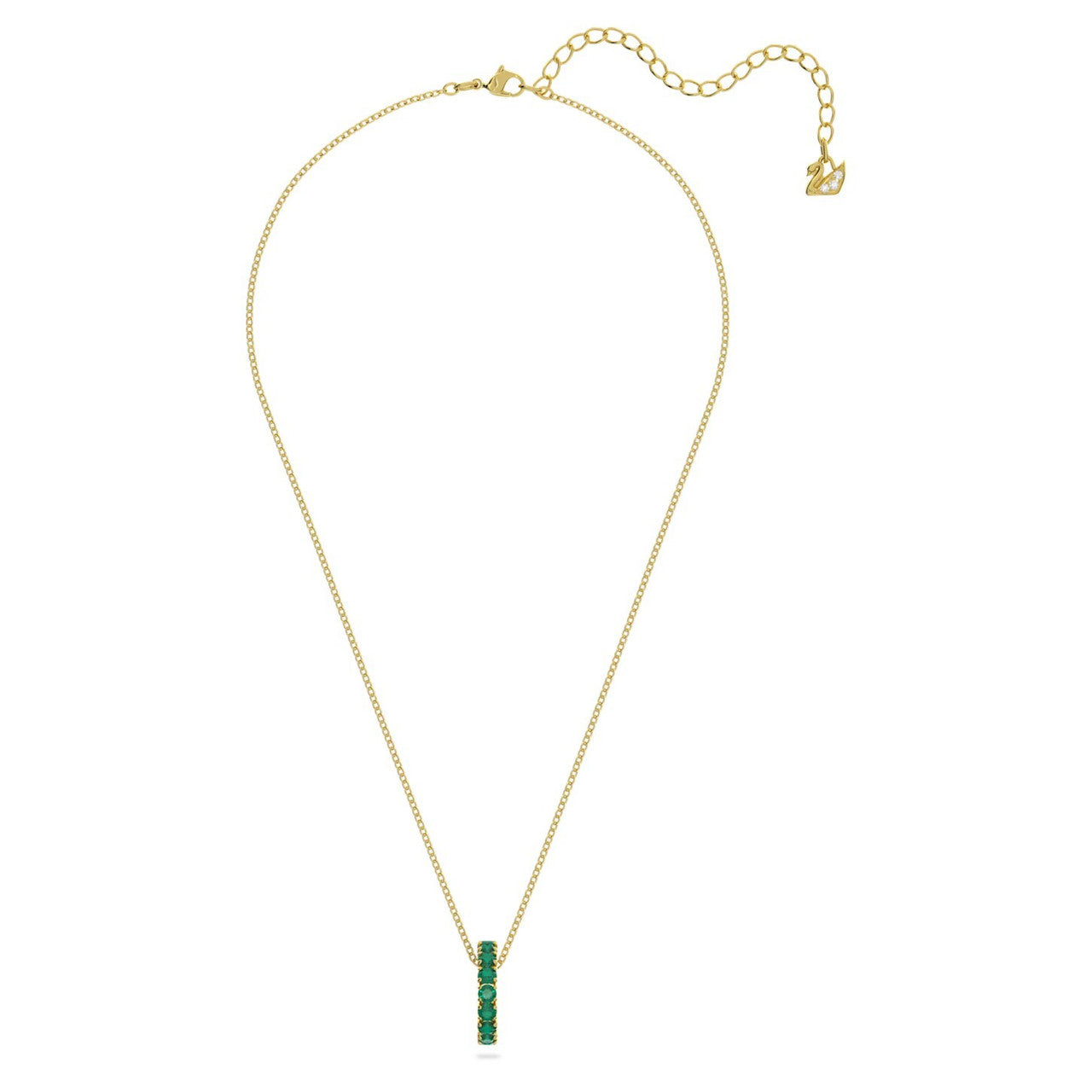 Swarovski Exalta pendant Green, Gold-tone plated 5644038