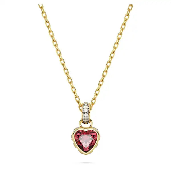 Swarovski Chroma pendant Heart, Red, Gold-tone plated 5648750