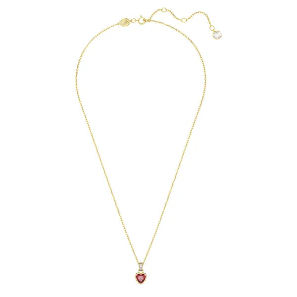 Swarovski Chroma pendant Heart, Red, Gold-tone plated 5648750