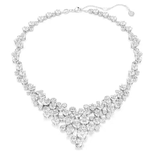 Swarovski Constella Necklace Mixed Cuts, Clasp, White, Rhodium Plated 5732249