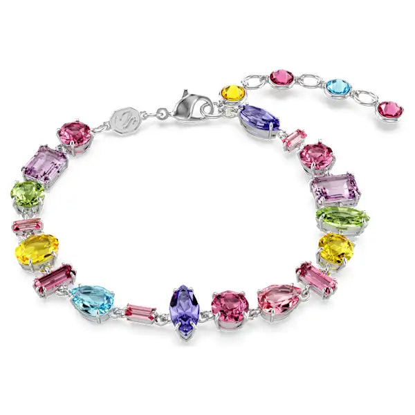 Swarovski Gema bracelet Mixed cuts, Multicoloured, Rhodium plated 5656427