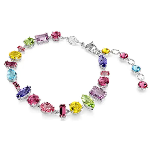 Swarovski Gema bracelet Mixed cuts, Multicoloured, Rhodium plated 5656427