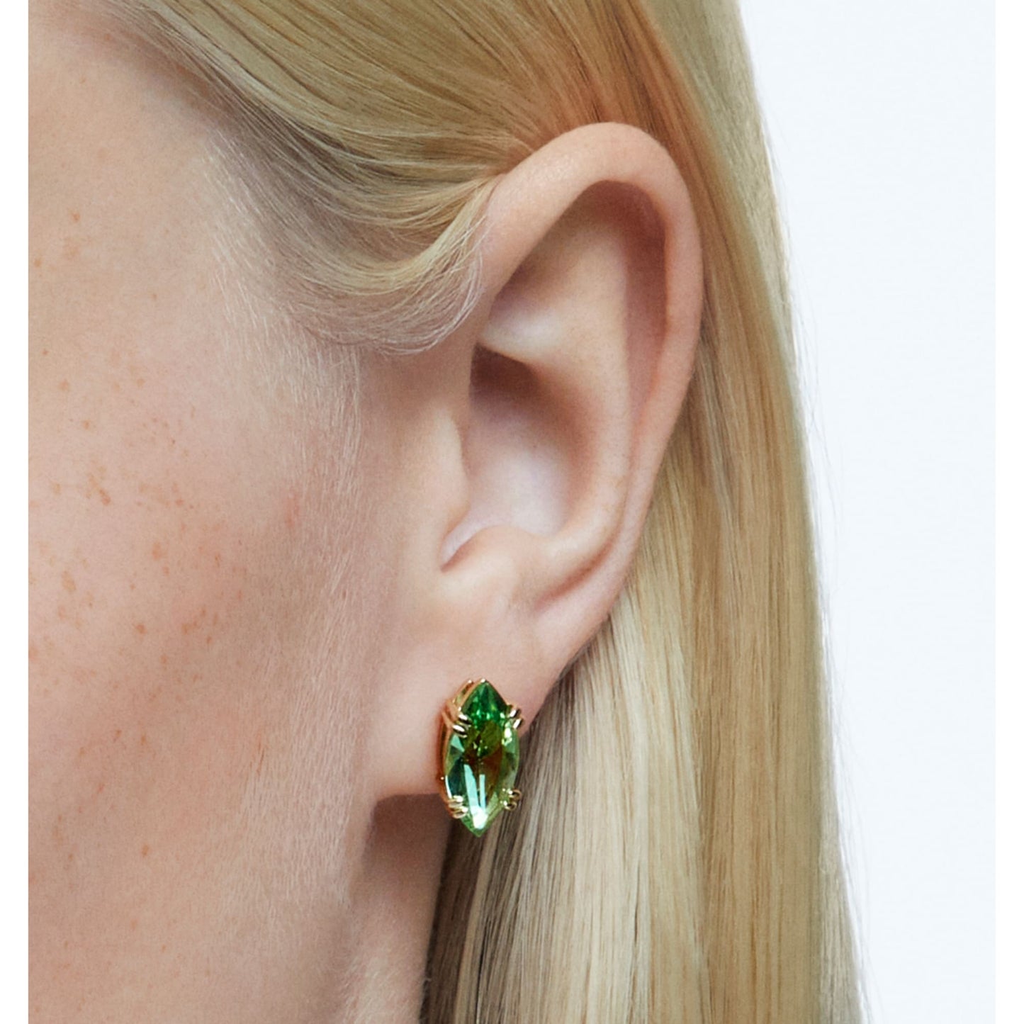 Swarovski Gema Green Kite Cut Stud Earrings 5614453