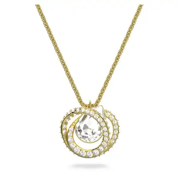 Swarovski Generation pendant White, gold-tone plated 5636511