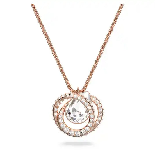 Swarovski Generation pendant White, Rose gold-tone plated 5636513