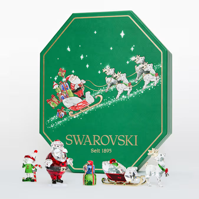 Swarovski Holiday Cheers Santa Story Set 5713797