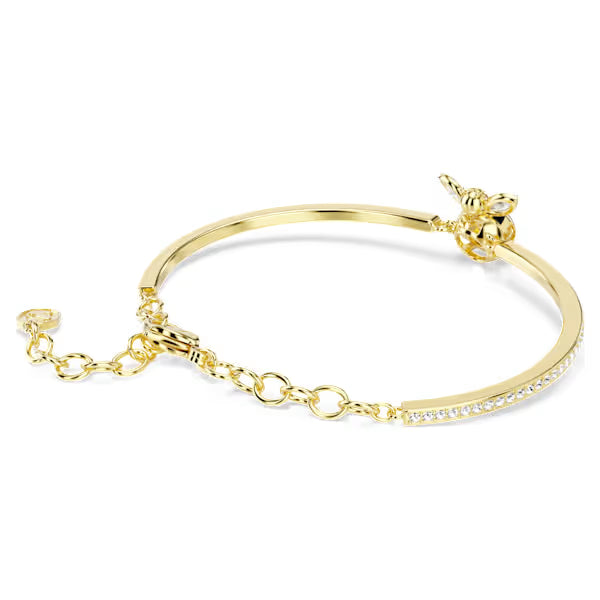 Swarovski Idyllia Bangle Mixed Cuts, Bee, Multicoloured, 18k Gold-Plated Finish 5742679