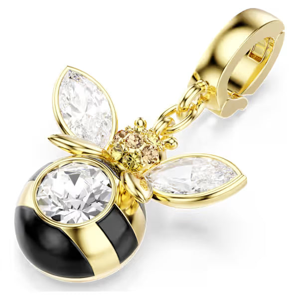 Swarovski Idyllia Charm Mixed Cuts, Bee, Multicoloured, 18k Gold-Plated finish 5743132