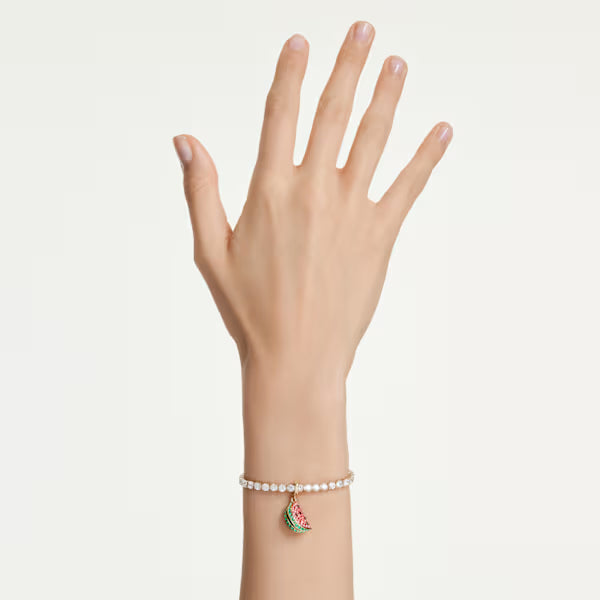 Swarovski Idyllia Charm Mixed Cuts, Watermelon, Multicoloured, 18k Gold-Plated finish 5743134