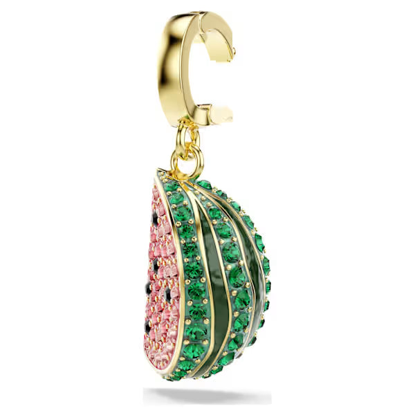 Swarovski Idyllia Charm Mixed Cuts, Watermelon, Multicoloured, 18k Gold-Plated finish 5743134