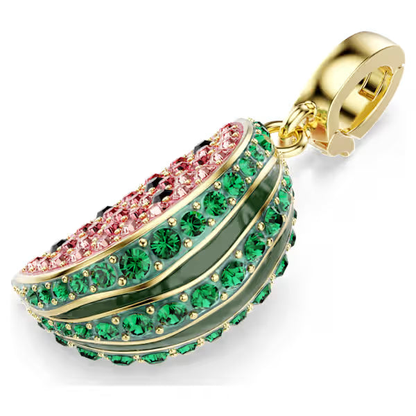 Swarovski Idyllia Charm Mixed Cuts, Watermelon, Multicoloured, 18k Gold-Plated finish 5743134