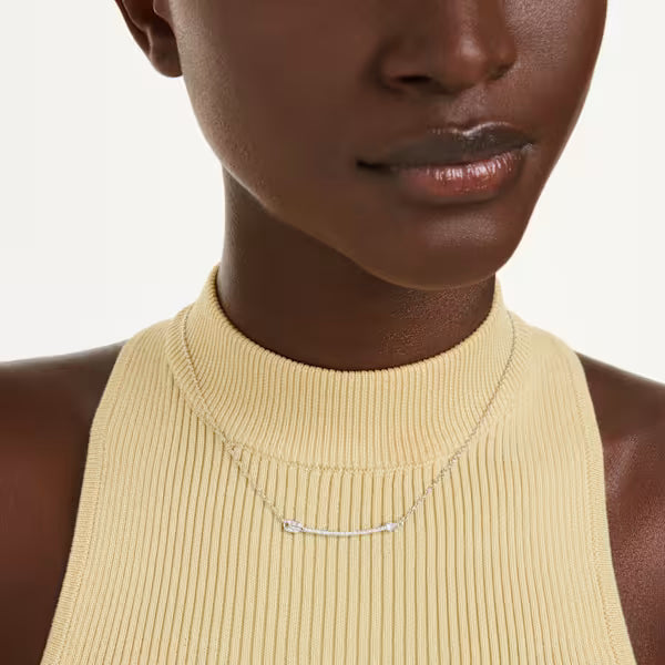 Swarovski Necklace Idyllia Pendant Mixed Cuts, Arrow, White, Rhodium Plated 5737293