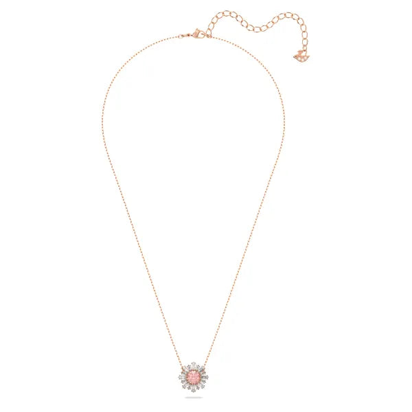 Swarovski Idyllia pendant Mixed cuts, Sun, Pink, Rose gold-tone plated 5642961