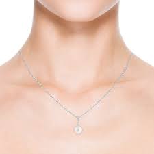 Swarovski Treasure Pearl Y Necklace, White, Rhodium plated 5559409