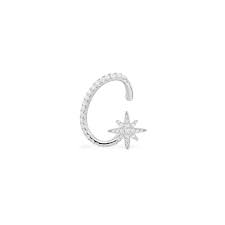 APM Single METEORITES Ear Cuff Silver AE13393OX