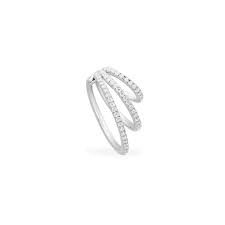 APM Single Triple Hoop Ear Cuff Silver AE13014OX