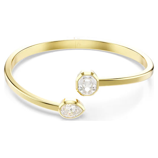 Swarovski Imber Bangle Mixed Cuts, White, Gold-Tone Plated 5714315