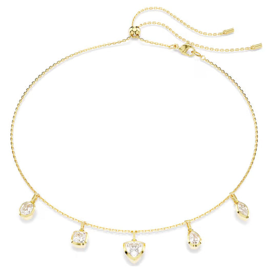 Swarovski Imber Necklace Mixed Cuts, White, Gold-Tone Plated 5705463