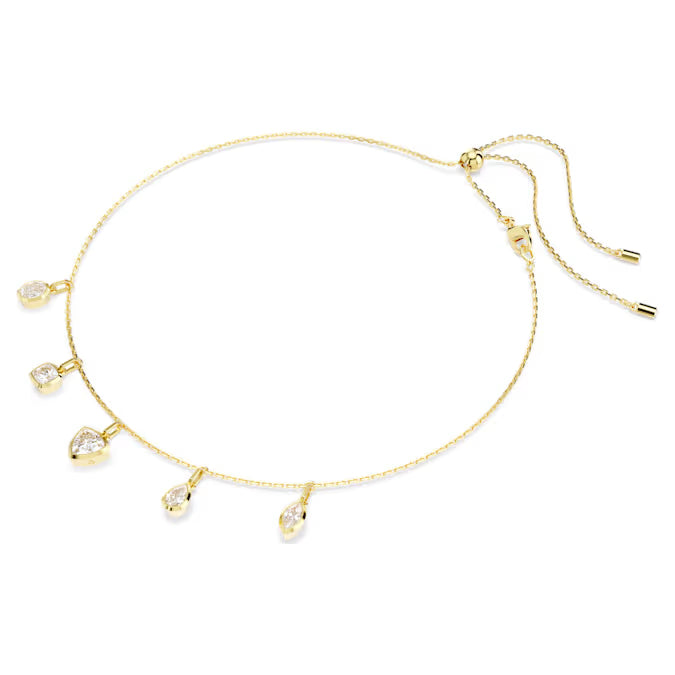 Swarovski Imber Necklace Mixed Cuts, White, Gold-Tone Plated 5705463
