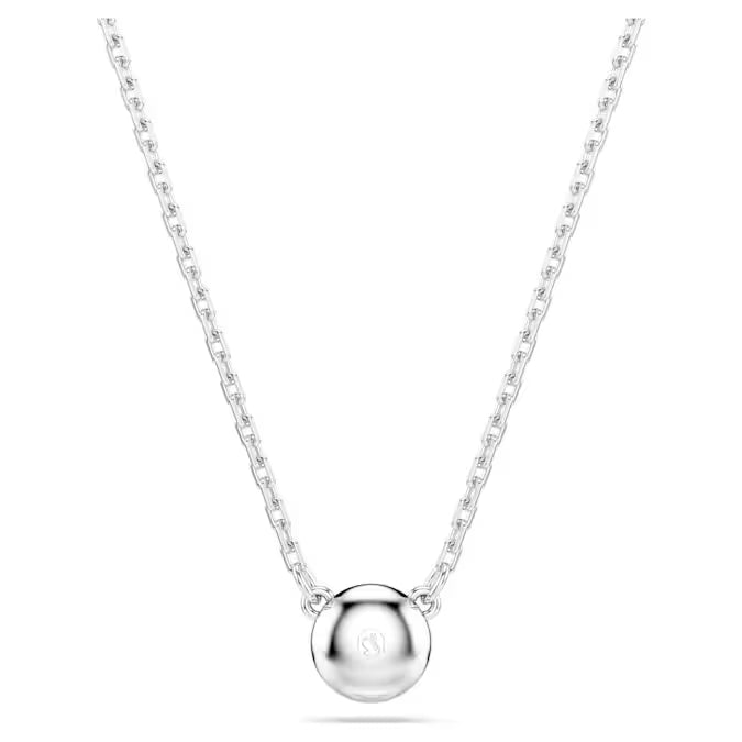 Swarovski Imber Pendant Round Cut, White, Rhodium Plated 5696039