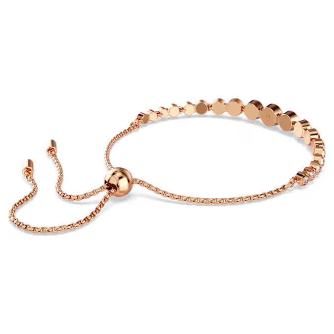 Swarovski Imber Tennis Bracelet Mixed Round Cuts, Pink, Rose Gold-Tone Plated 5718204
