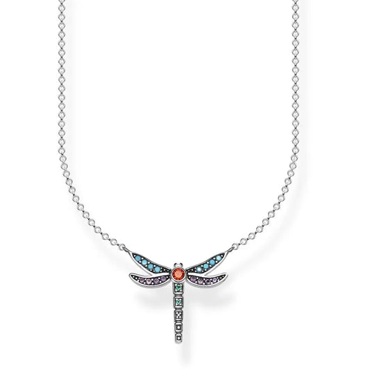 Thomas Sabo Silver Dragonfly Necklace KE1837-845-7-L45V