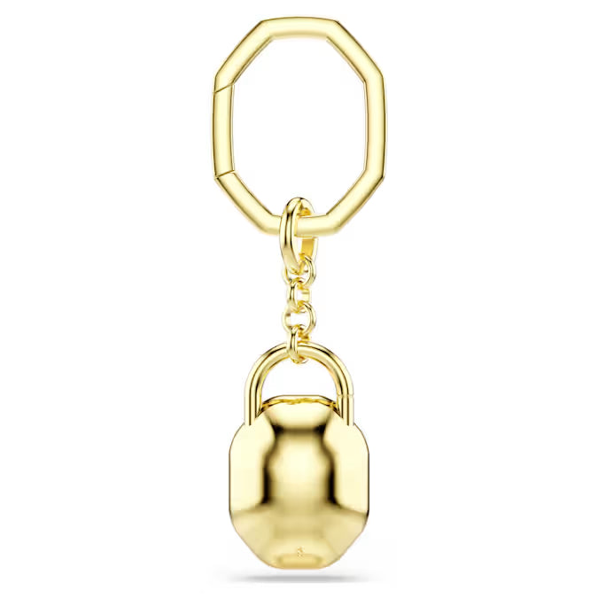 Swarovski Key Ring Oval Cut, White, Gold-Tone Plated 5733765