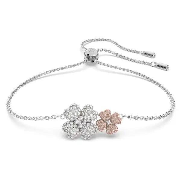 Swarovski Latisha bracelet Flower, Multicoloured, Rhodium plated 5636590