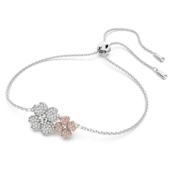 Swarovski Latisha bracelet Flower, Multicoloured, Rhodium plated 5636590